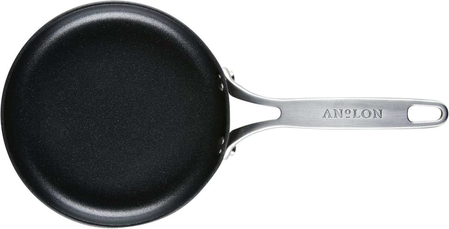 New Anolon Hard Anodized Nonstick Mini Skillet/Frying/Egg Pan, Stainless Steel Handle 6.5"(Gray) - Kidsy