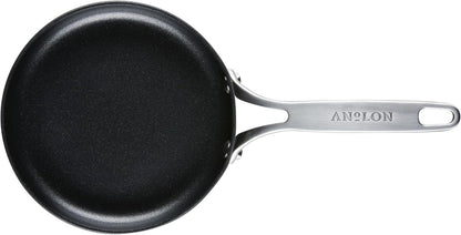 New Anolon Hard Anodized Nonstick Mini Skillet/Frying/Egg Pan, Stainless Steel Handle 6.5"(Gray) - Kidsy