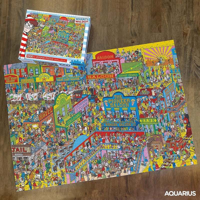 New Aquarius Where's Waldo Wild Wild West Puzzle (1000 Piece Jigsaw Puzzle) - Kidsy