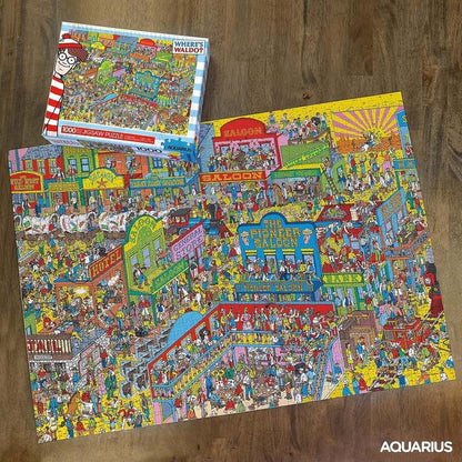 New Aquarius Where's Waldo Wild Wild West Puzzle (1000 Piece Jigsaw Puzzle) - Kidsy