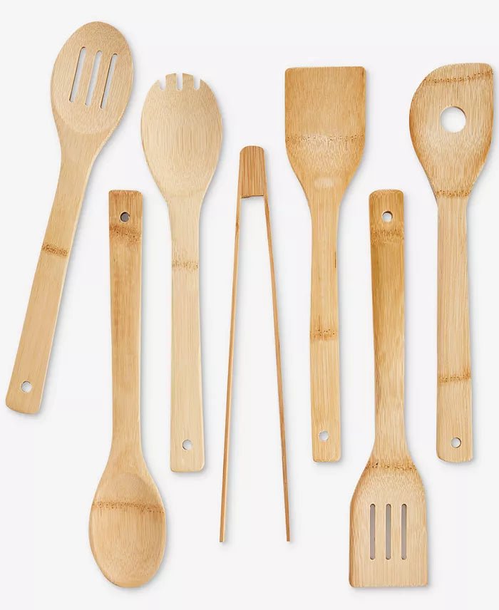 New Arch Studio 7 - Piece Bamboo Utensil Set - Kidsy
