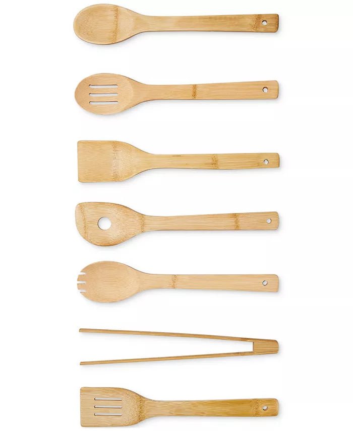 New Arch Studio 7 - Piece Bamboo Utensil Set - Kidsy