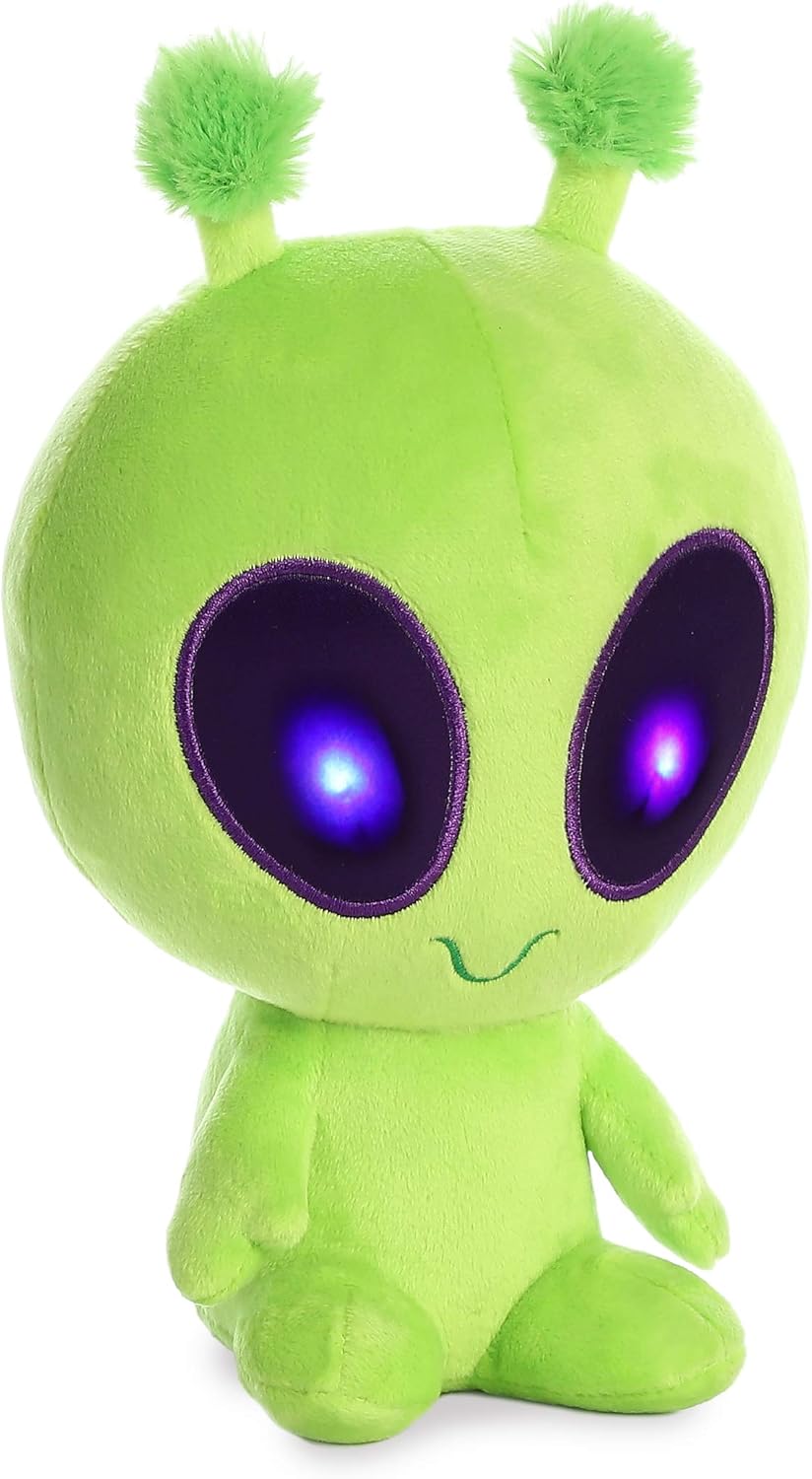 New Aurora Galactic Cuties Twitch Light Up Alien Plush 8 - Inch (Green) - Kidsy
