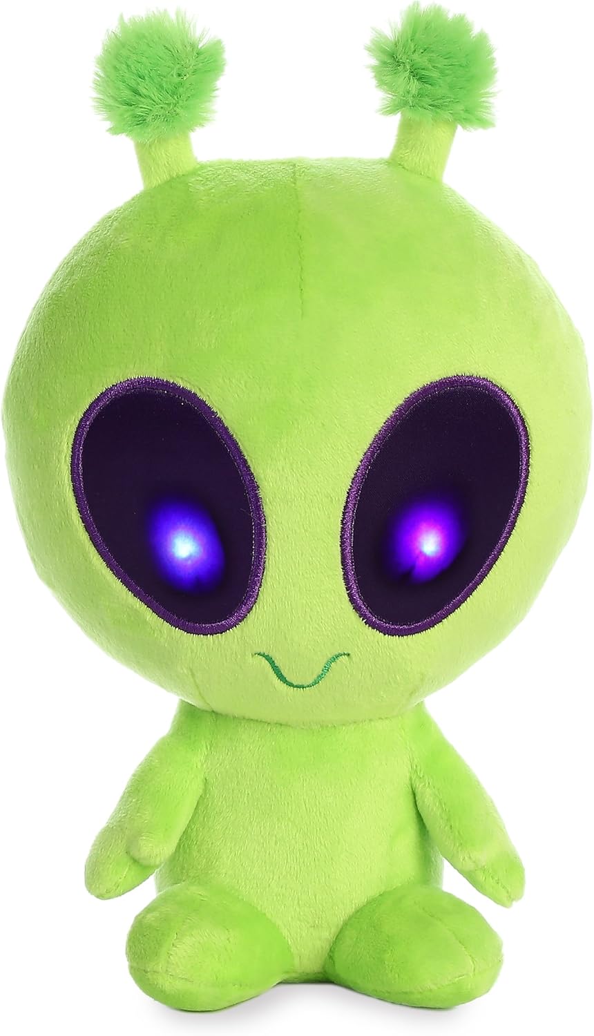 New Aurora Galactic Cuties Twitch Light Up Alien Plush 8-Inch (Green)