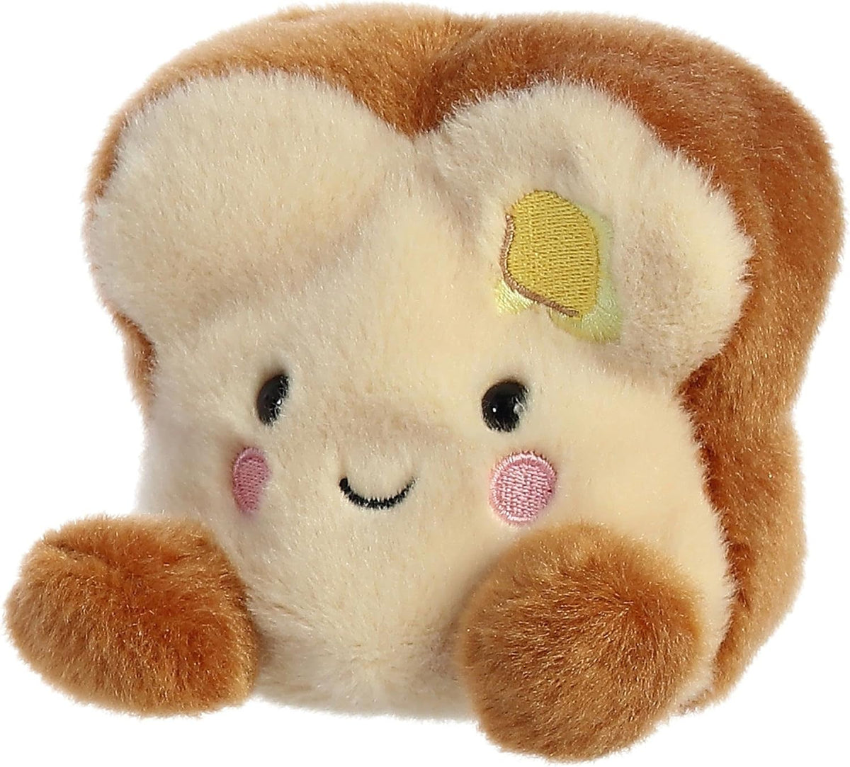 New Aurora Palm Pals Buttery Toast Plush Toy (Brown) - Kidsy