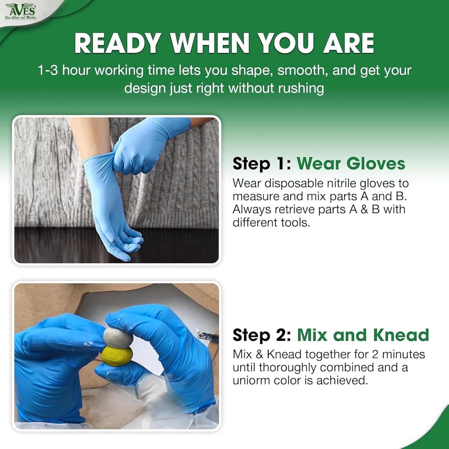 New Aves Apoxie Sculpt 2 - Part Self - Hardening Modeling Compound (Yellow) - Kidsy