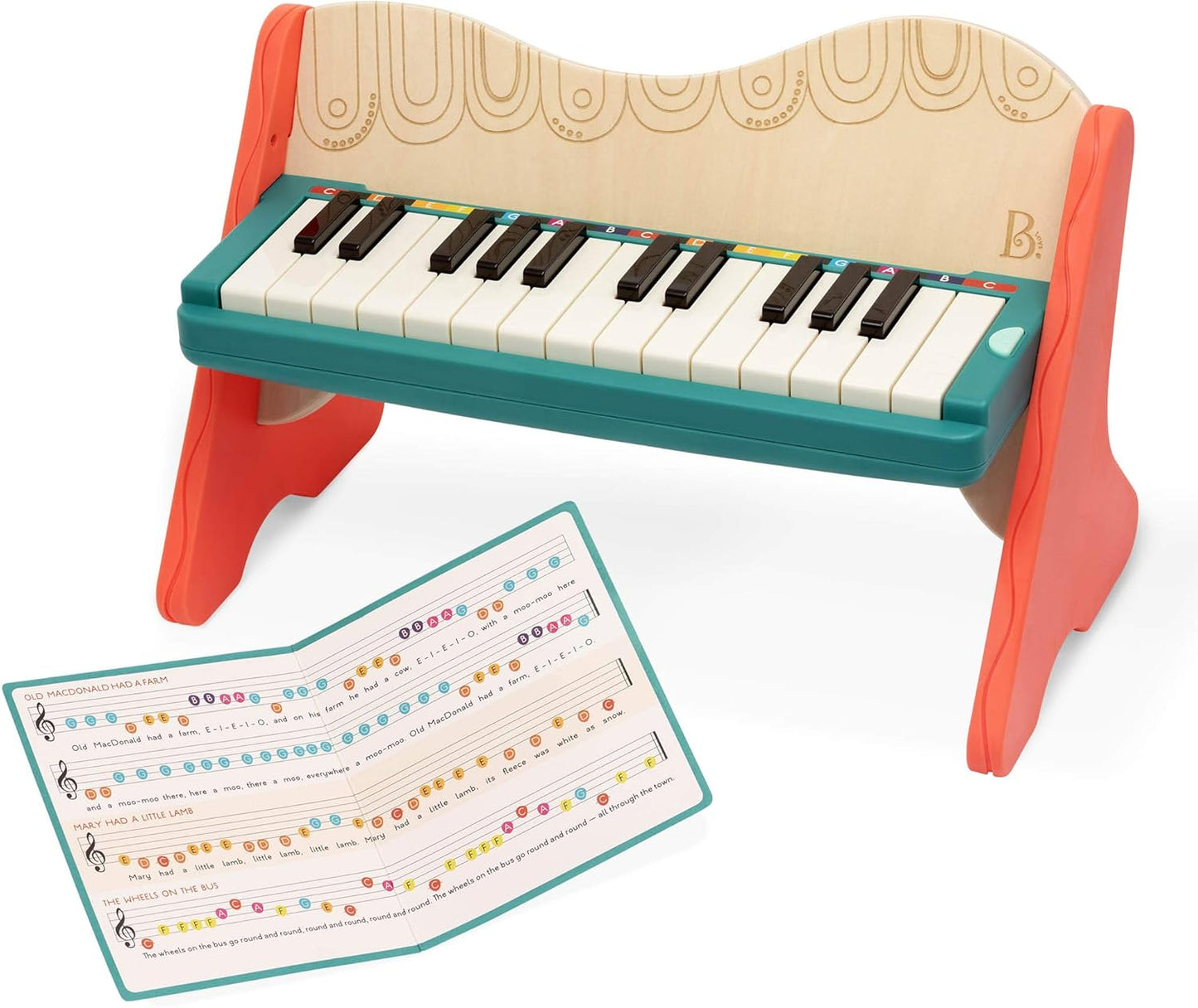 New B. Toys Mini Maestro Wooden Toy Piano - Kidsy