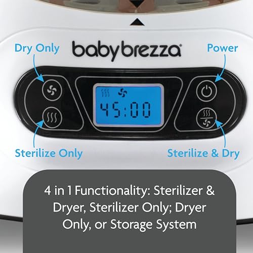 New Baby Brezza Baby Bottle Sterilizer and Dryer Machine (White) - Kidsy