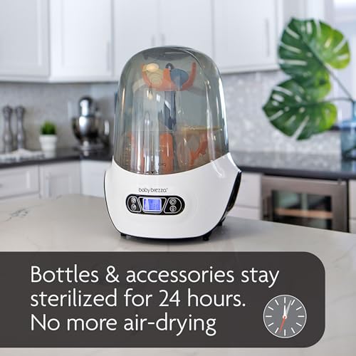 New Baby Brezza Baby Bottle Sterilizer and Dryer Machine (White) - Kidsy