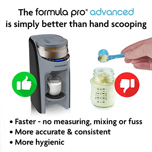 New Baby Brezza New and Improved Formula Pro Advanced Formula Dispenser Machine (Slate) - Kidsy