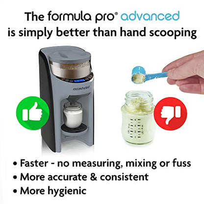 New Baby Brezza New and Improved Formula Pro Advanced Formula Dispenser Machine (Slate) - Kidsy
