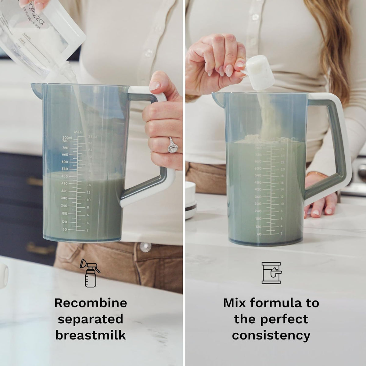 New Baby Brezza One Step Formula Mixer Pitcher - Large Capacity 28 oz - Kidsy