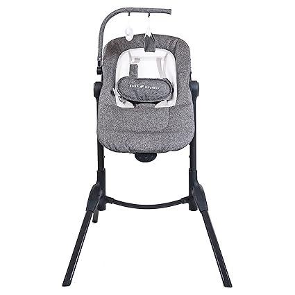 New Baby Delight Bloom Baby Seat | Soothing and Adjustable Baby Chair (Charcoal Tweed) - Kidsy