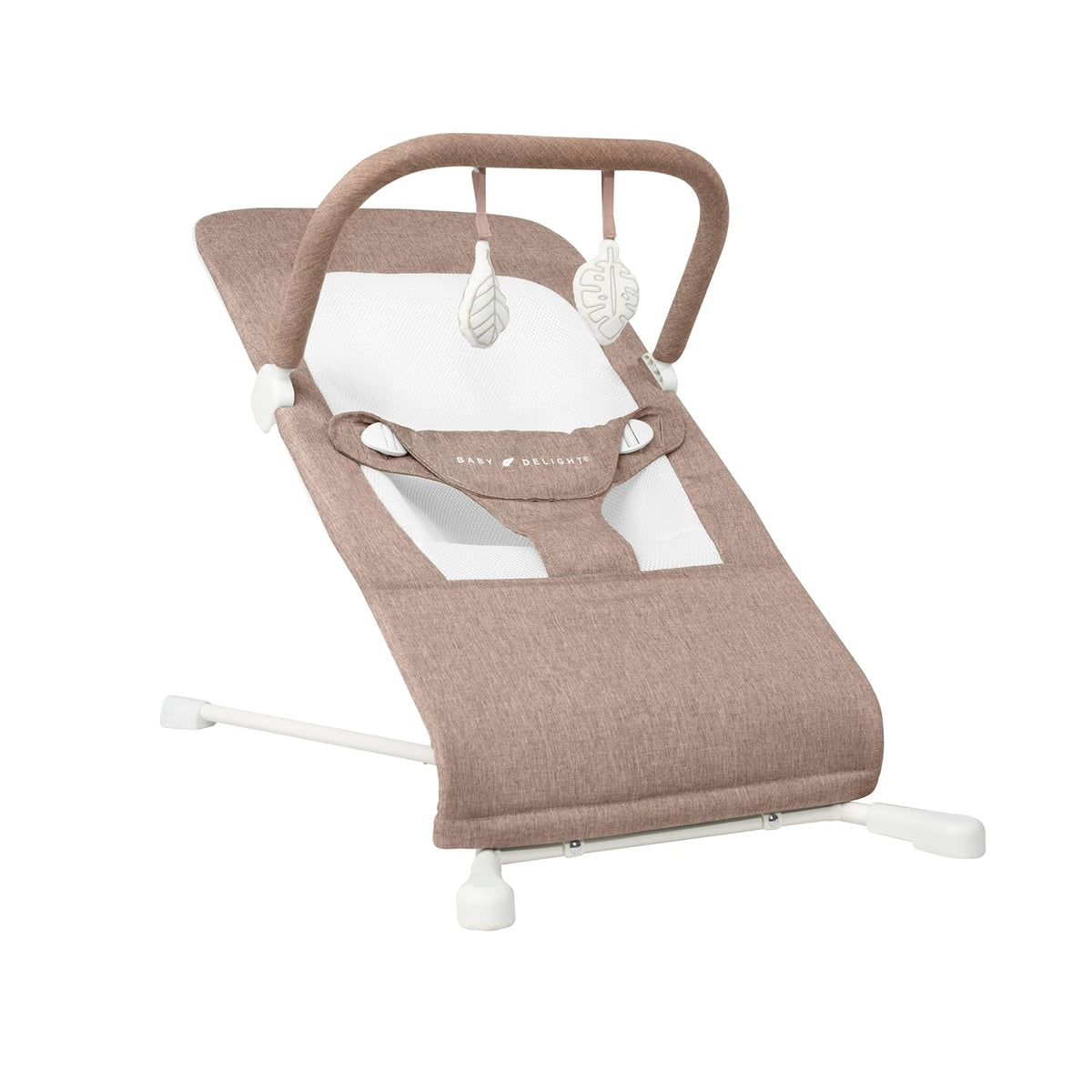 New Baby Delight Highland Baby Bouncer (Mocha Tweed) - Kidsy