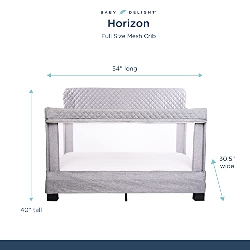 New Baby Delight Horizon Full Size Crib (Grey) - Kidsy