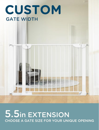 New Baby Delight SizeWise™ Pressure Mounted Metal Gate Extension 5.5" - Kidsy