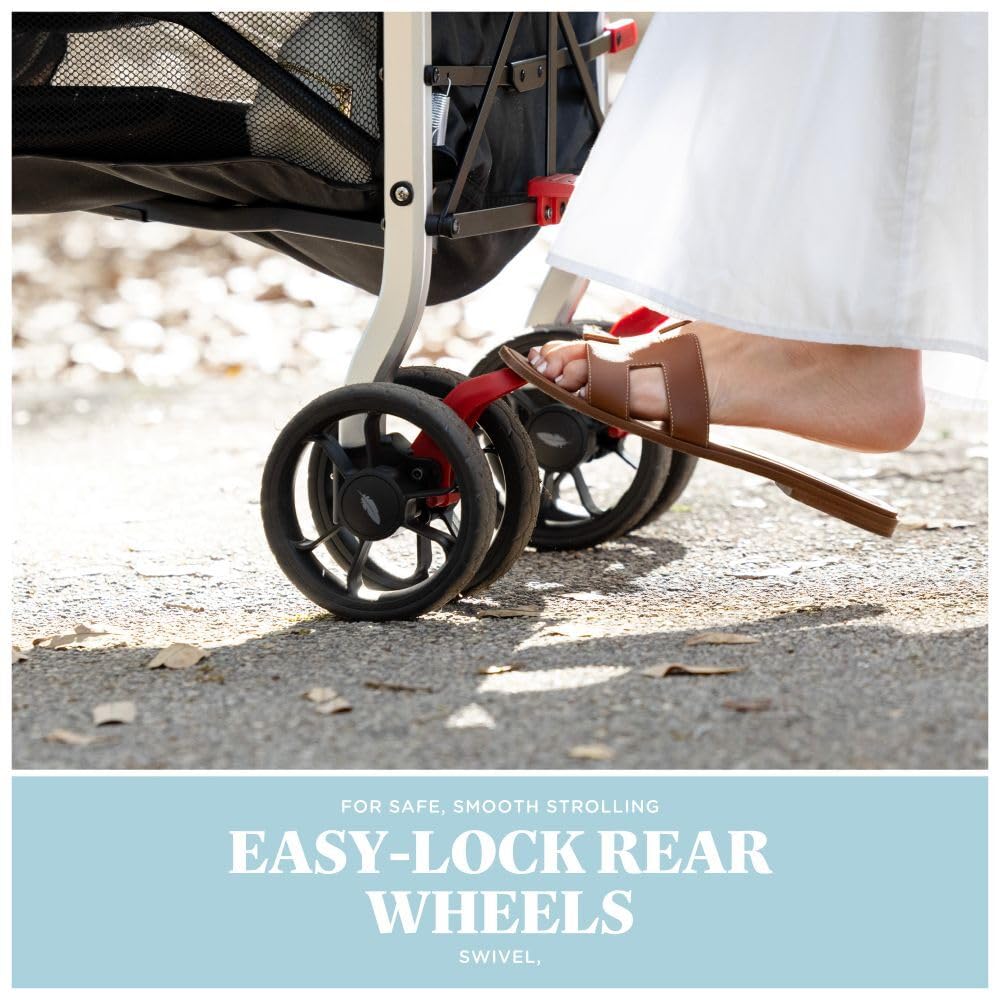 New Baby Delight Swerve Stroller Lightweight for Travel & Everyday (Black) - Kidsy