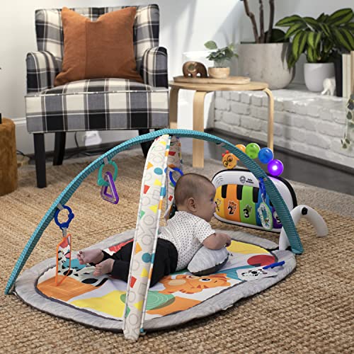 New Baby Einstein 4-in-1 Kickin' Tunes Music and Language Play Gym and Piano Tummy Time Activity Mat - Kidsy