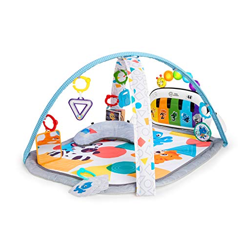 New Baby Einstein 4-in-1 Kickin' Tunes Music and Language Play Gym and Piano Tummy Time Activity Mat - Kidsy