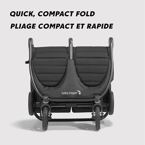 New Baby Jogger City Mini GT2 All - Terrain Double Stroller (Jet Black) - Kidsy