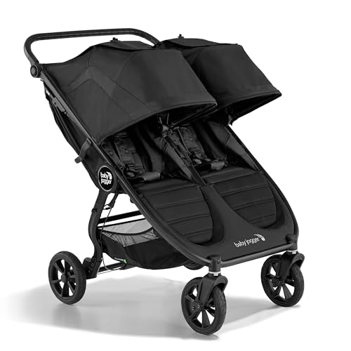 New Baby Jogger City Mini GT2 All - Terrain Double Stroller (Jet Black) - Kidsy
