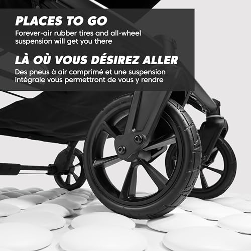 New Baby Jogger City Mini GT2 All - Terrain Double Stroller (Jet Black) - Kidsy