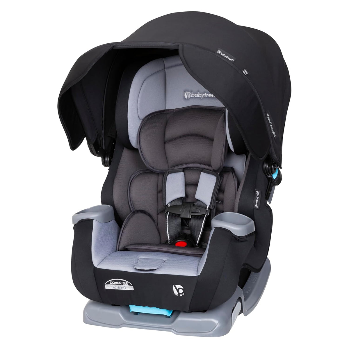 New Baby Trend Cover Me 4 - in - 1 Convertible Car Seat (Dark Moon) - Kidsy