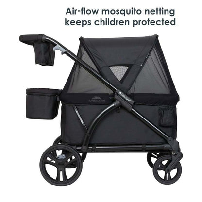 New Baby Trend Expedition 2 - in - 1 Stroller Wagon PLUS (Ultra Black) - Kidsy