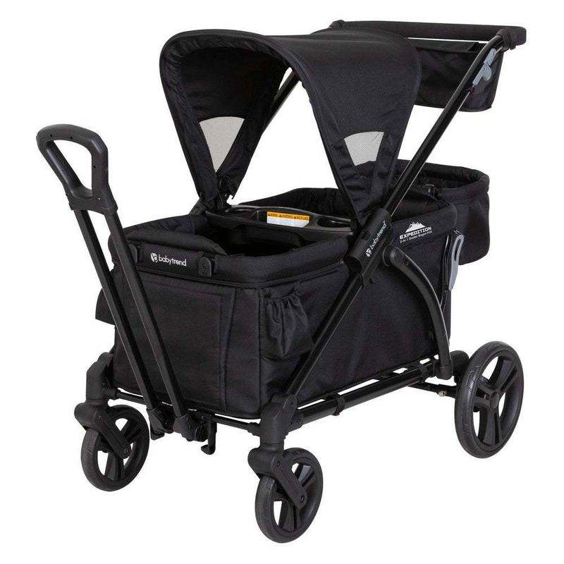 New Baby Trend Expedition 2 - in - 1 Stroller Wagon PLUS (Ultra Black) - Kidsy