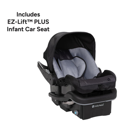 New Baby Trend EZ Ride DLX Stroller Travel System (Dash Midnight) - Kidsy
