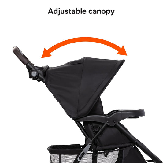 New Baby Trend EZ Ride DLX Stroller Travel System (Dash Midnight) - Kidsy