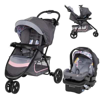 New Baby Trend EZ Ride SE Travel System with Secure - Lift Infant Car Seat (Bluebell) - Kidsy