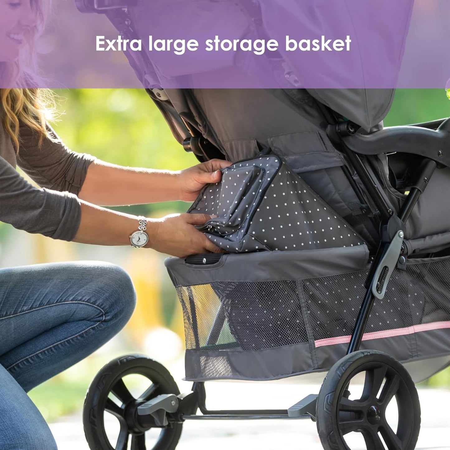 New Baby Trend EZ Ride SE Travel System with Secure - Lift Infant Car Seat (Bluebell) - Kidsy