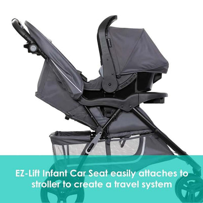New Baby Trend Ez Ride Travel System With Ez - Lift Car Seat (Dash Grey) - Kidsy