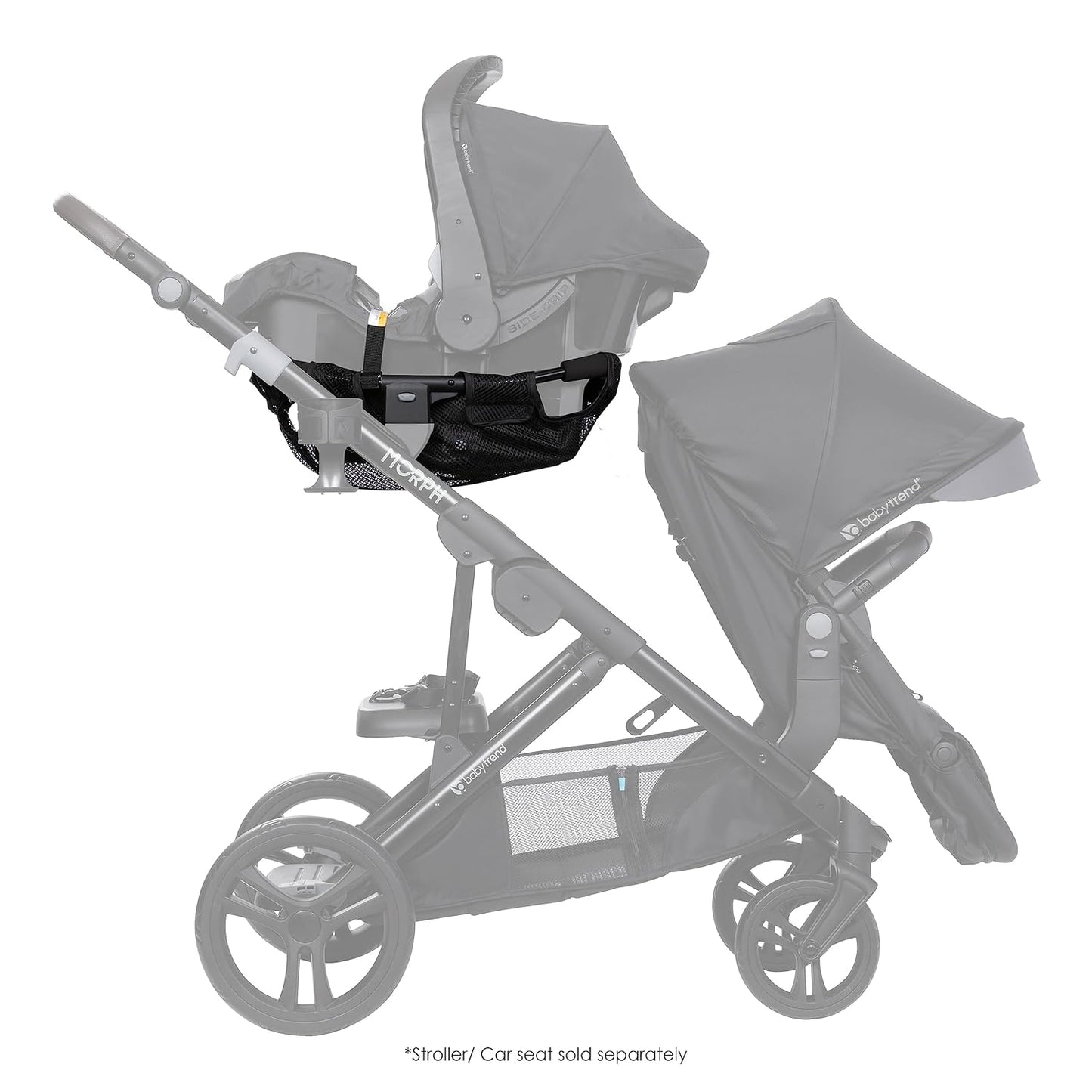 New Baby Trend Morph Single to Double Stroller Infant Car Seat Adapter - Kidsy