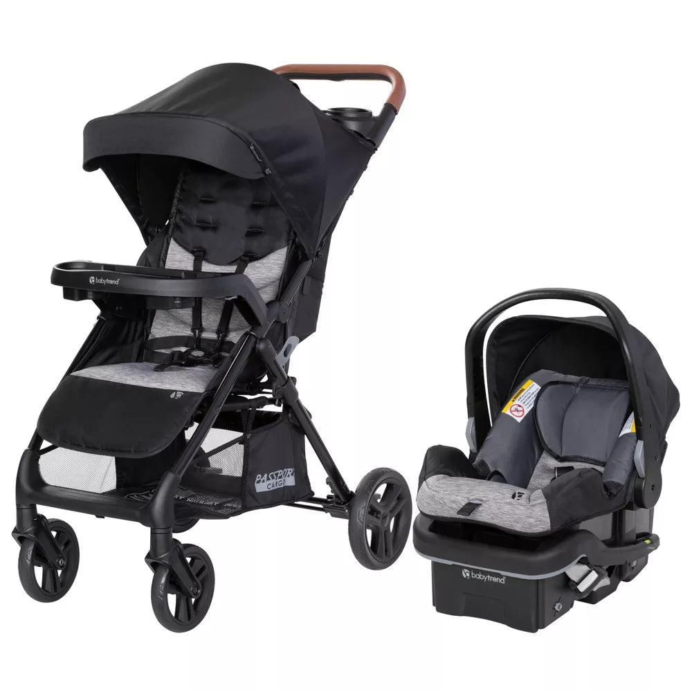 New Baby Trend Passport Cargo Travel System (Black Bamboo) - Kidsy