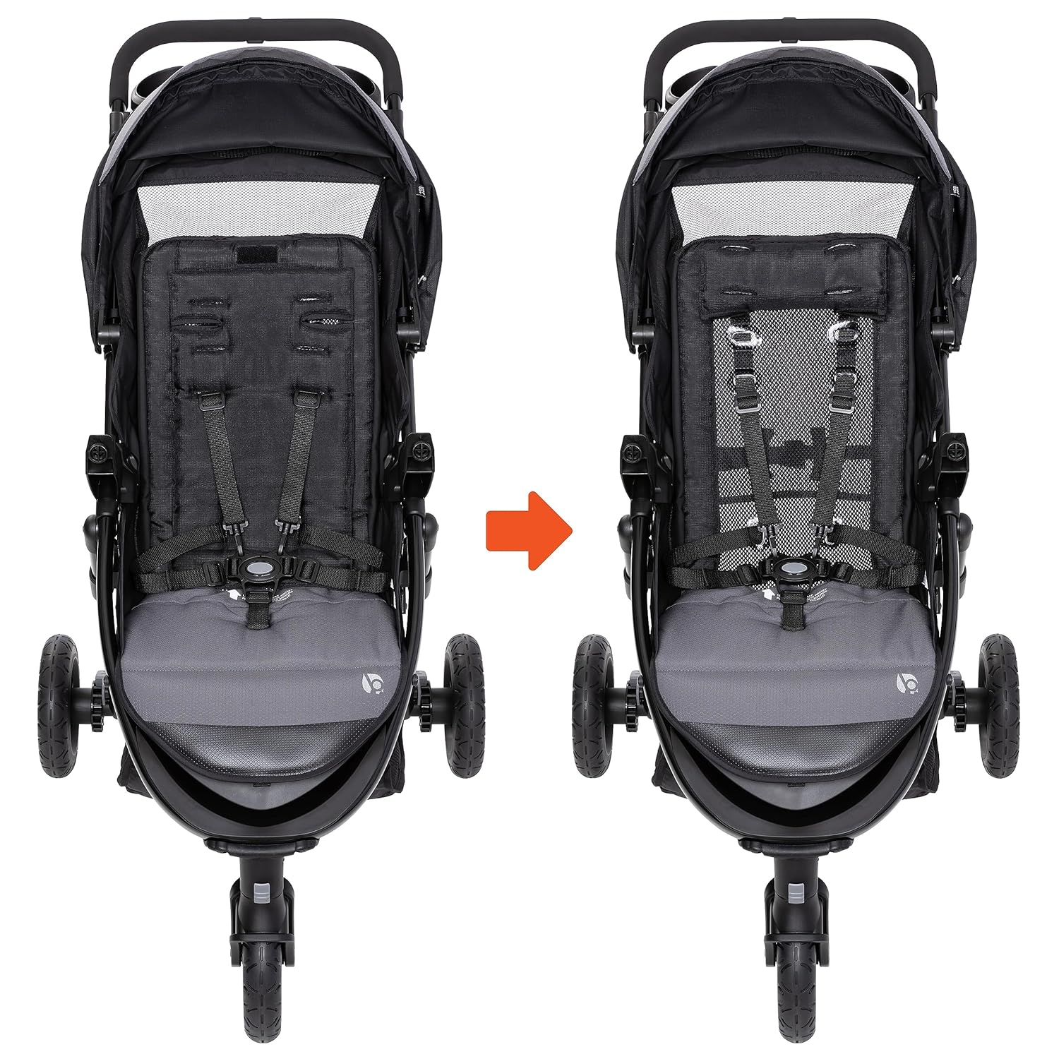 New Baby Trend Passport Seasons All - Terrain Stroller Travel System with EZ - Lift Plus Infant Car Seat (Dash Grey) - Kidsy