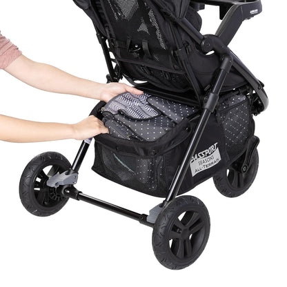 New Baby Trend Passport Seasons All - Terrain Stroller Travel System with EZ - Lift Plus Infant Car Seat (Dash Grey) - Kidsy