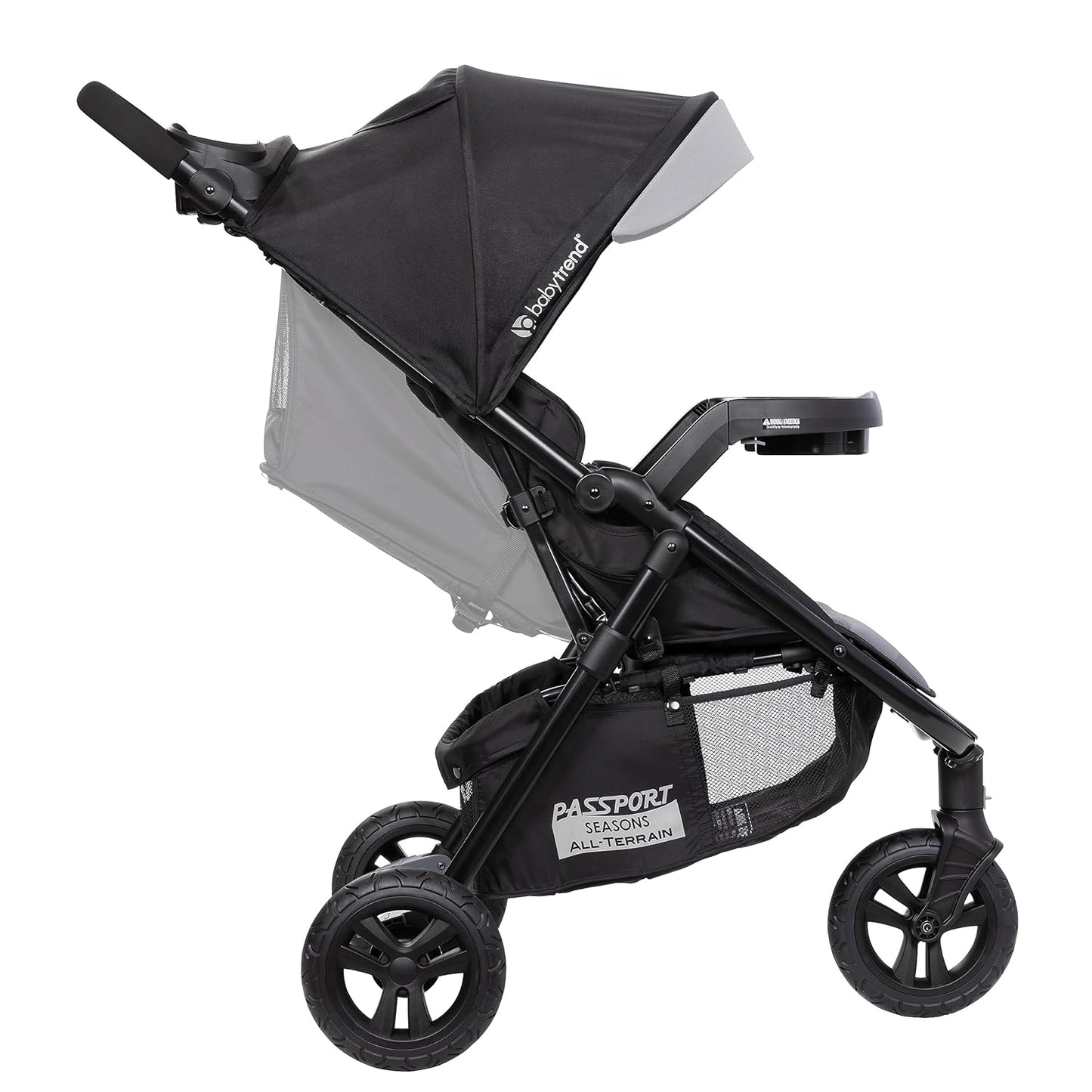 New Baby Trend Passport Seasons All - Terrain Stroller Travel System with EZ - Lift Plus Infant Car Seat (Dash Grey) - Kidsy