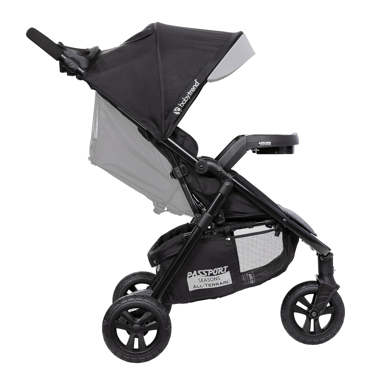 New Baby Trend Passport Seasons All - Terrain Stroller Travel System with EZ - Lift Plus Infant Car Seat (Dash Grey) - Kidsy