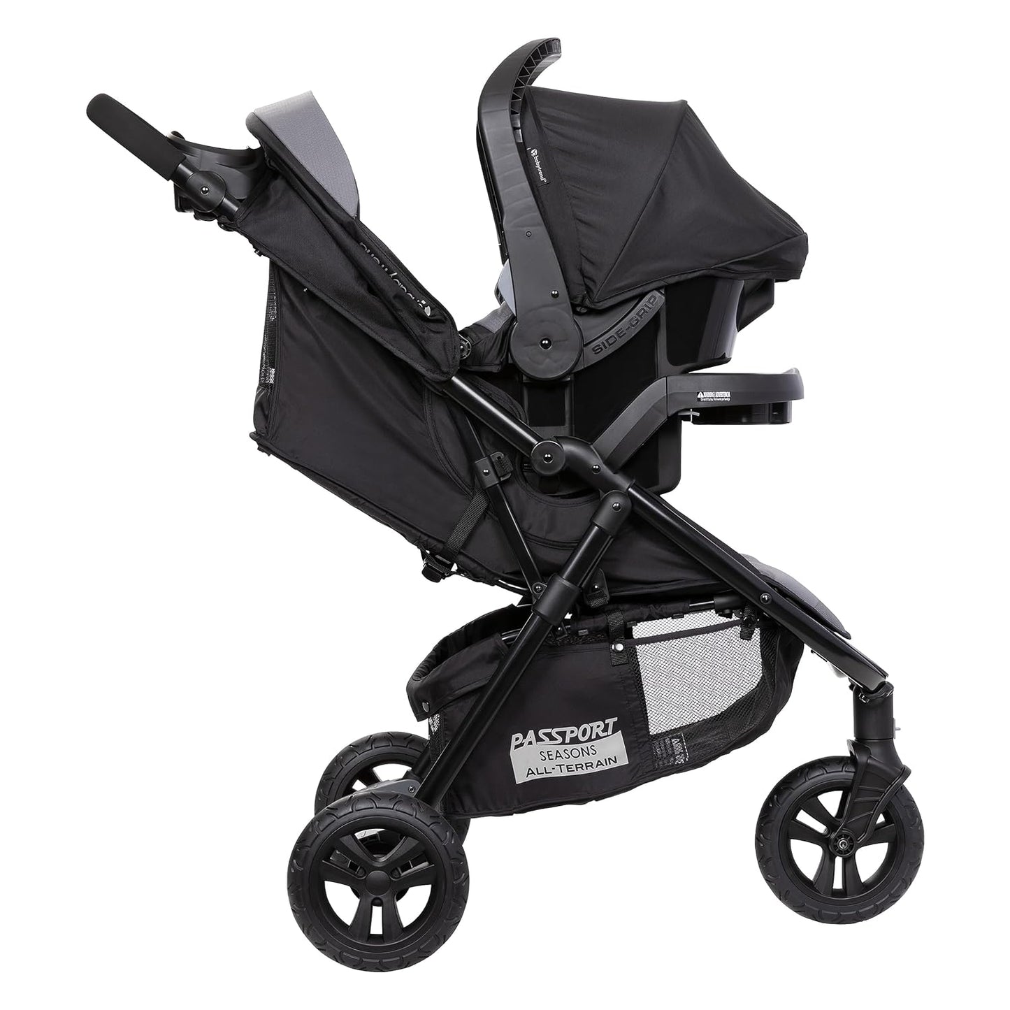 New Baby Trend Passport Seasons All - Terrain Stroller Travel System with EZ - Lift Plus Infant Car Seat (Dash Grey) - Kidsy