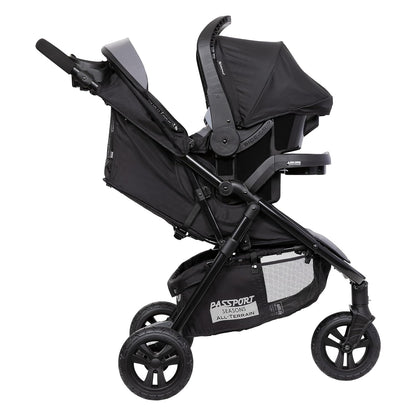 New Baby Trend Passport Seasons All - Terrain Stroller Travel System with EZ - Lift Plus Infant Car Seat (Dash Grey) - Kidsy