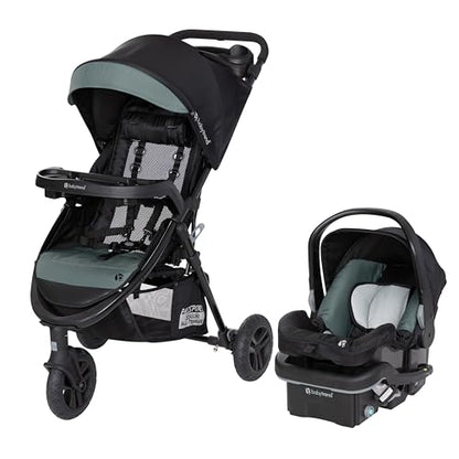 New Baby Trend Passport Seasons All - Terrain Travel System (Madrid Green) - Kidsy