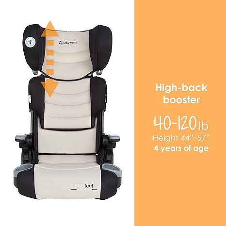 New Baby Trend Protect 2 - in - 1 Booster Car Seat (Dash Tan) - Kidsy