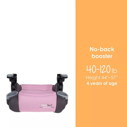 New Baby Trend Protect 2 - in - 1 Folding Booster Car Seat (Dash Rose) - Kidsy