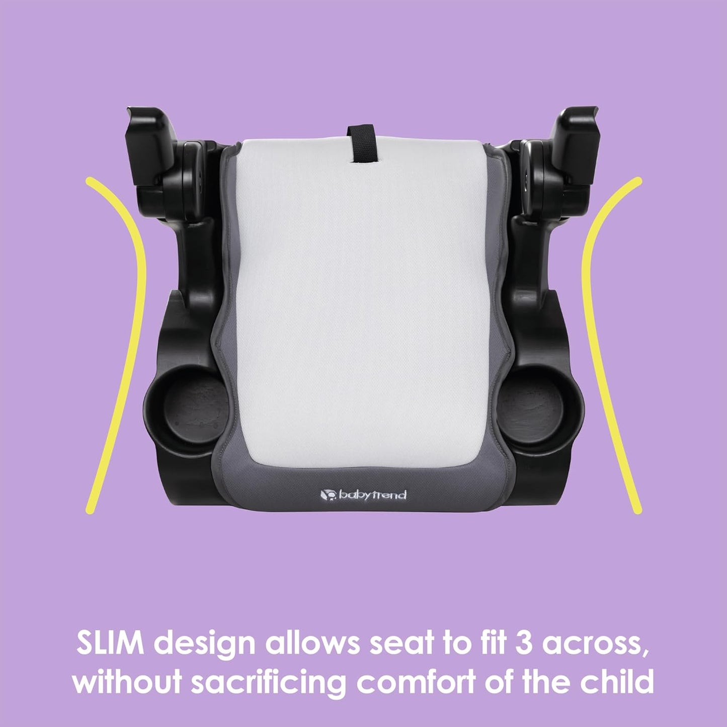 New Baby Trend Protect Slim Backless Booster (Madrid Gray) - Kidsy