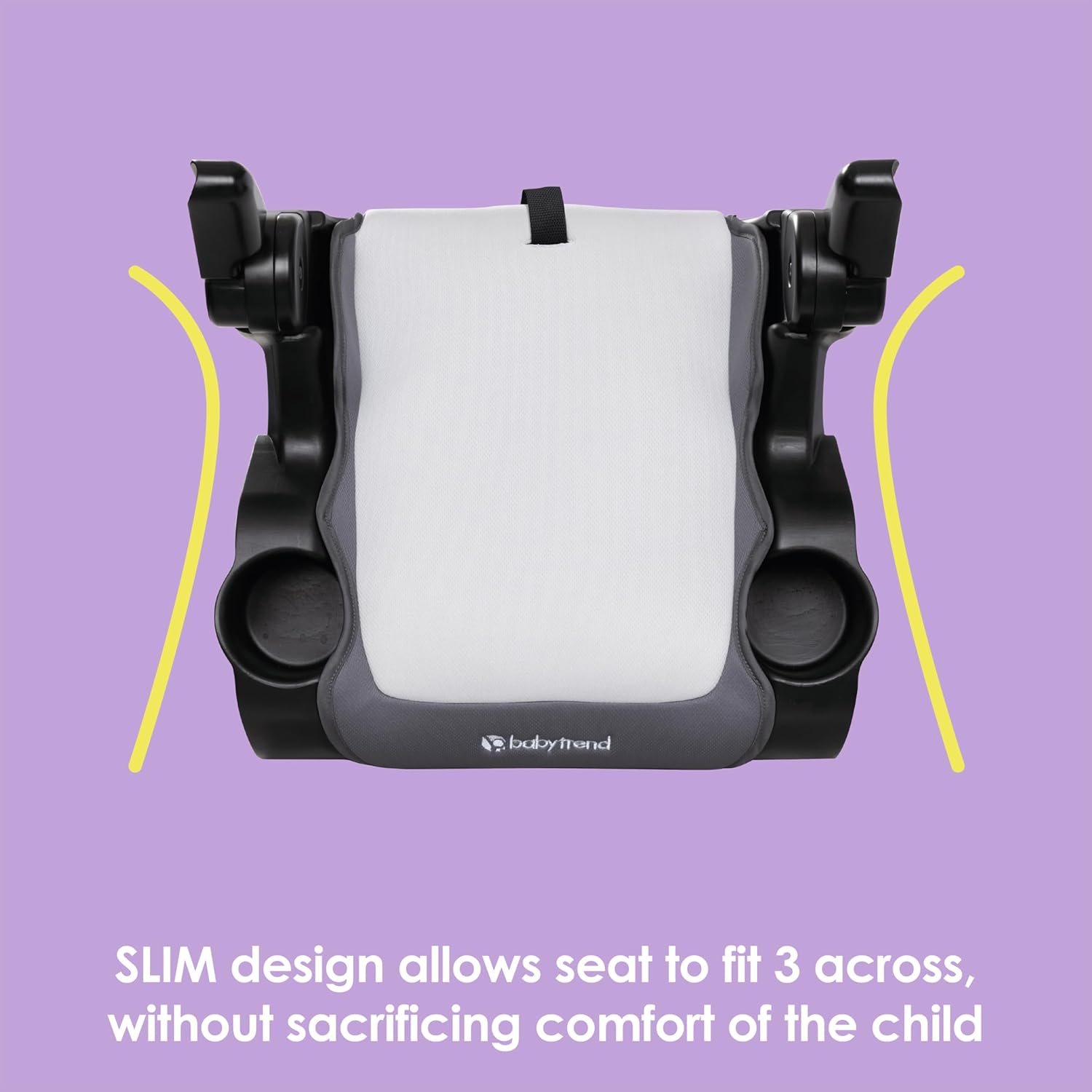 New Baby Trend Protect Slim Backless Booster (Madrid Gray) - Kidsy