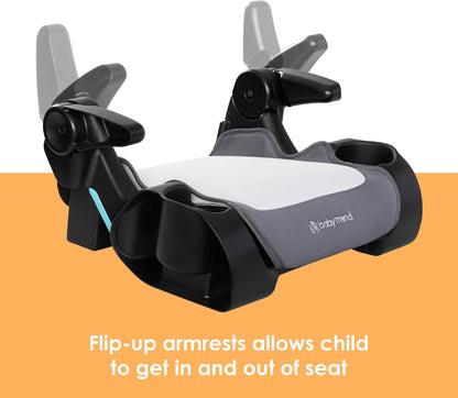 New Baby Trend Protect Slim Backless Booster (Madrid Gray) - Kidsy