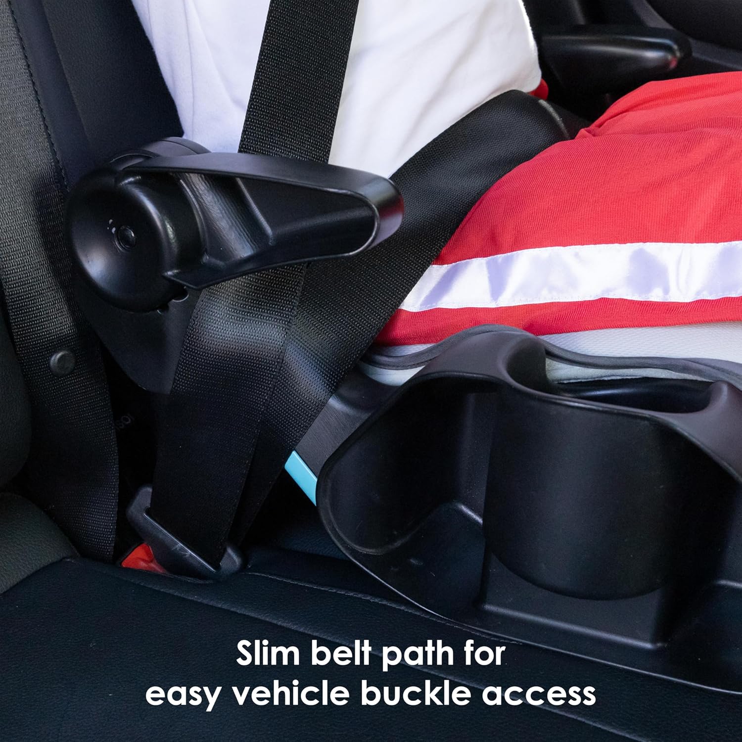 New Baby Trend Protect Slim Backless Booster (Madrid Gray) - Kidsy