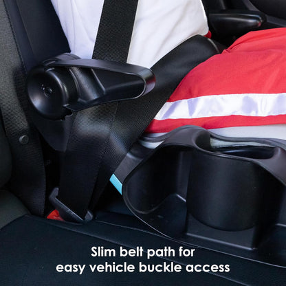 New Baby Trend Protect Slim Backless Booster (Madrid Gray) - Kidsy